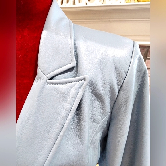 The Limited leather blazer, sz 6 - Picture 6 of 10